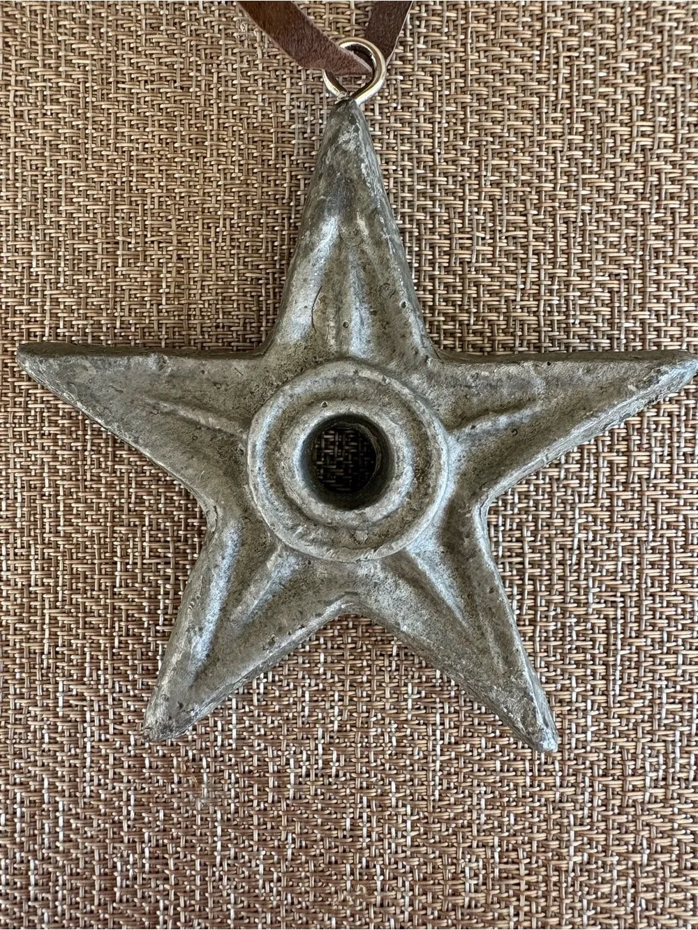 Star Washer Christmas Ornament Texas Lone Star Primitive Rustic Craft Decor 3”